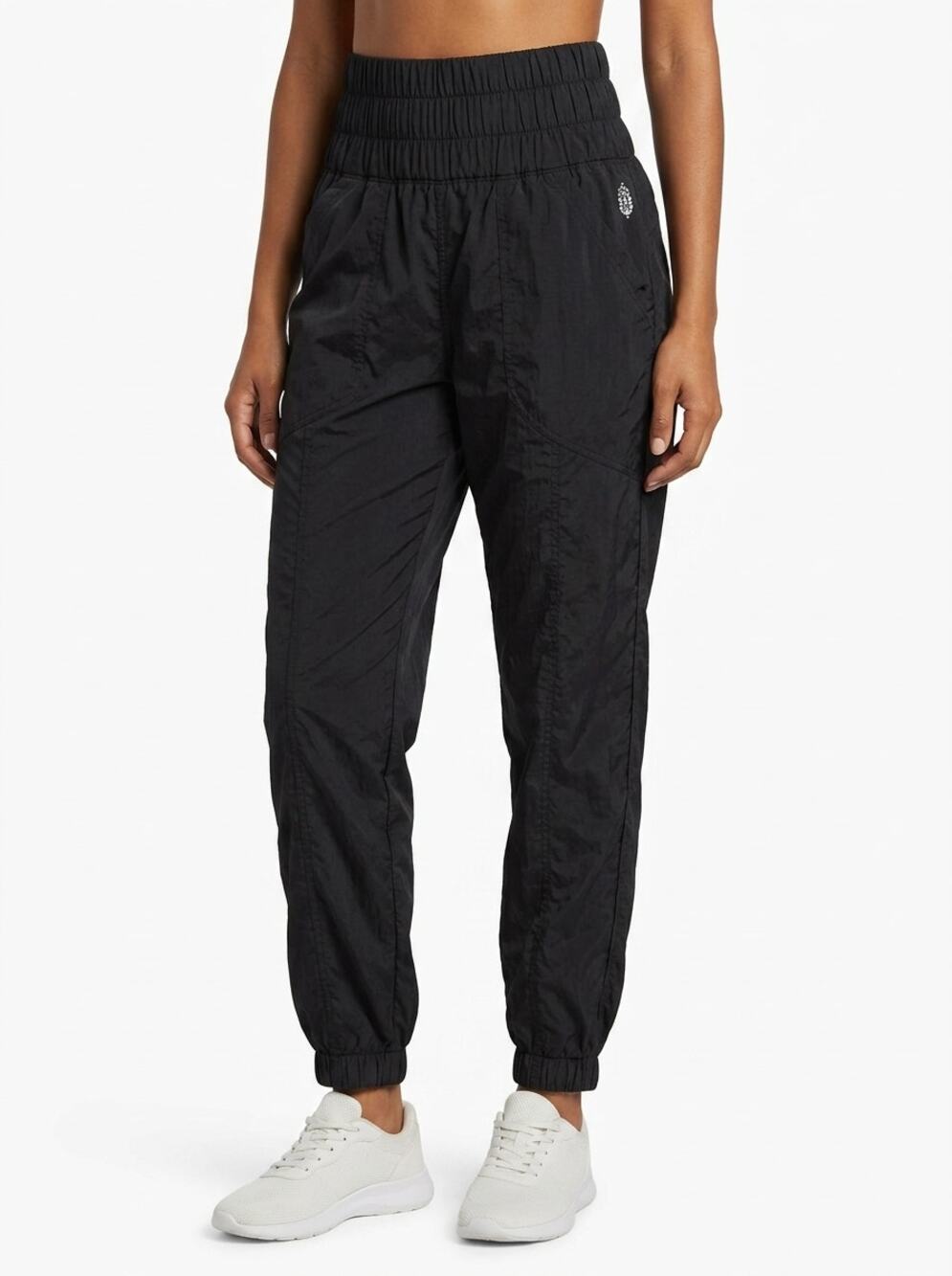 FP Movement High Waist Tapered Smocked Lightweight Pants Women Size XS